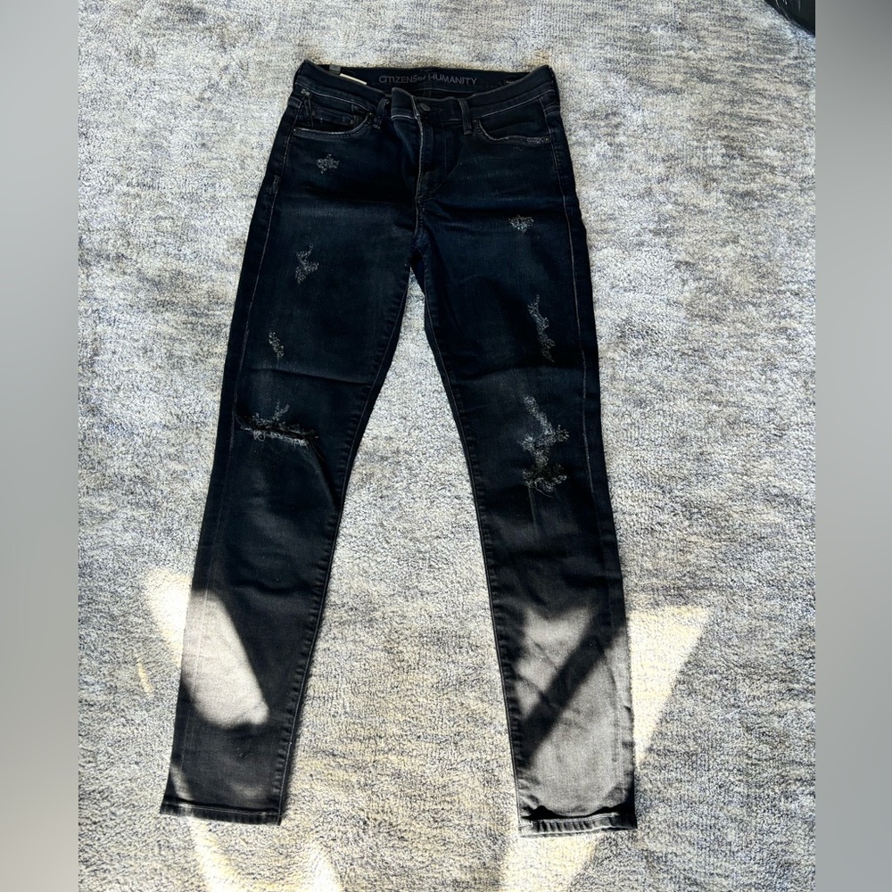 Citizens of humanity, size 27, black skinny jeans